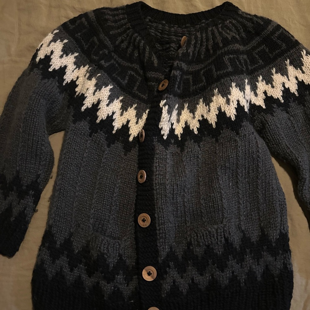 Unisex Wool Cardigan